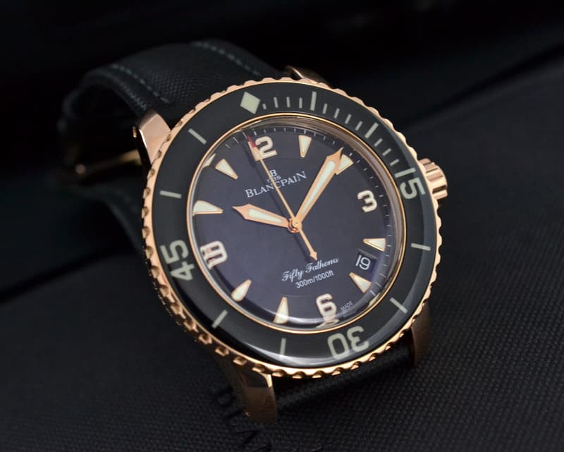 Blancpain Fifty Fathoms 18K Rose Gold / Kevlar 