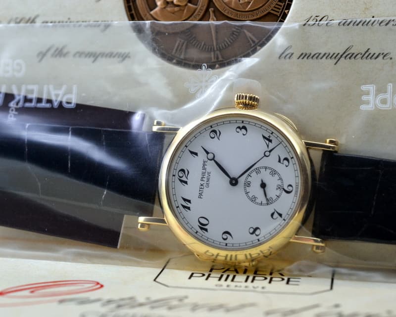 Patek Philippe Calatrava '150th Anniversary' 18K Yellow Gold SERVICE SEALED