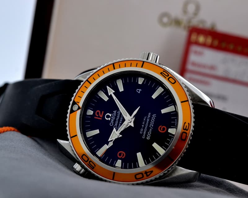 Omega Seamaster Planet Ocean Orange Bezel SS / Rubber