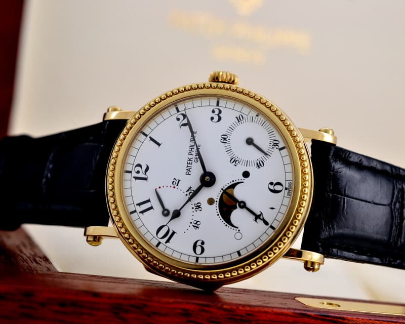 Patek Philippe Power Reserve Moon Phase 18K Yellow Gold