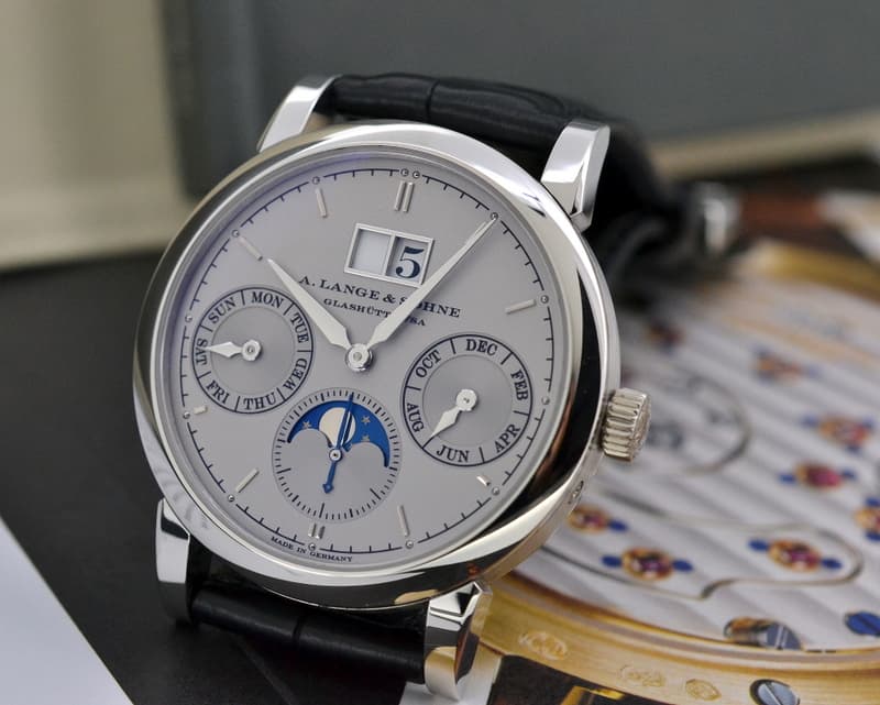 A. Lange and Sohne Saxonia Annual Calendar Platinum