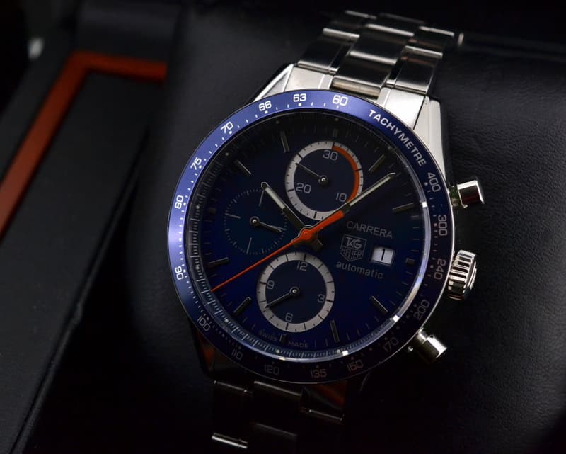 TAG Heuer Carrera Chronograph Blue Dial SS / SS