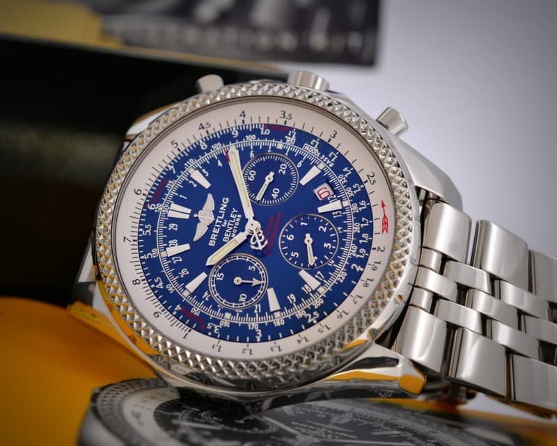 Breitling Bentley Motors T Speed Blue Dial SS / SS