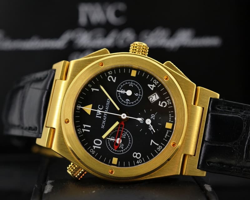 IWC Ingenieur Chronograph Alarm / 18K Yellow Gold