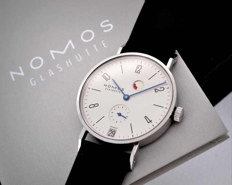 Nomos Tangente "Gangreserve" SS Silver Dial 
