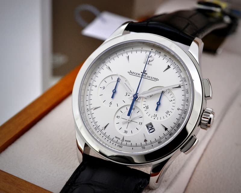 Jaeger LeCoultre Master Chronograph SS Silver Dial UNWORN