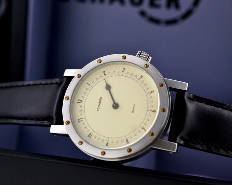 Schauer Jorg Schauer Einzeiger "One Hand Watch" SS Cream Dial LIMITED