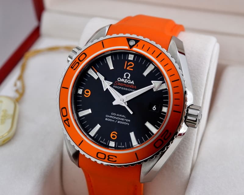 Omega Seamaster Planet Ocean SS / Orange Rubber 45.5MM