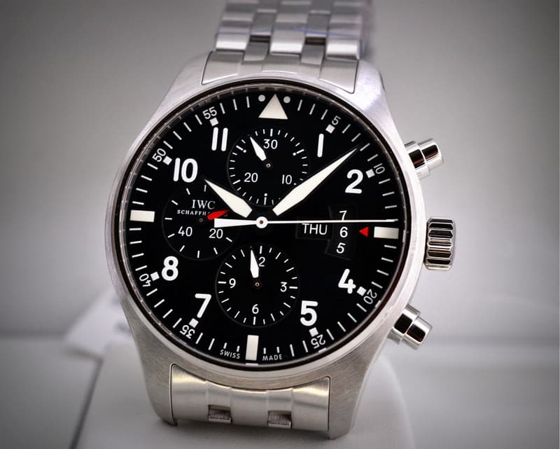 IWC Pilot Chronograph Black Dial SS / SS UNWORN