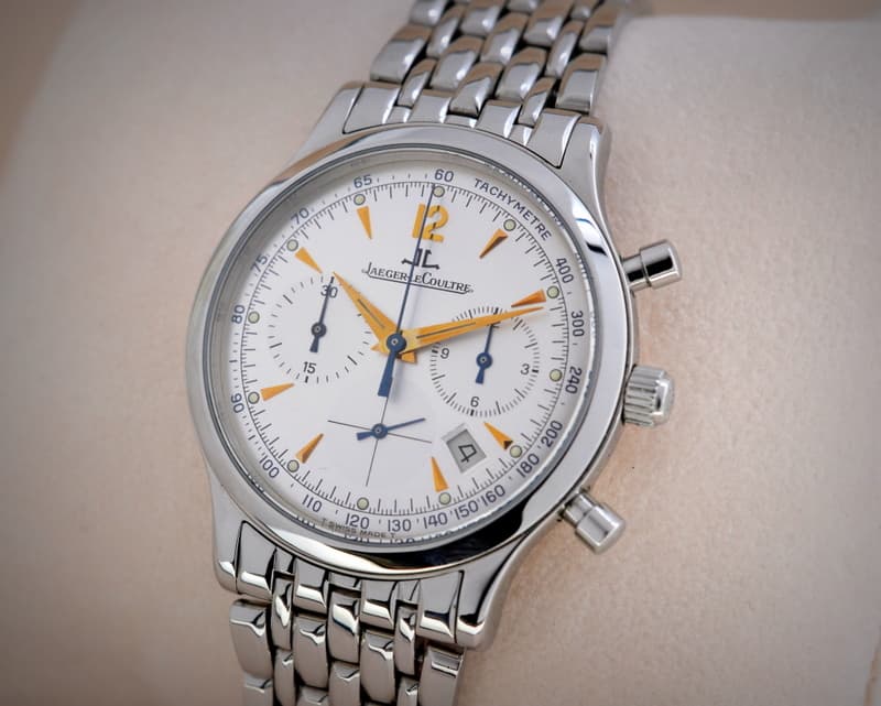 Jaeger LeCoultre Master Control MechaQuartz Chronograph Silver Dial SS / SS
