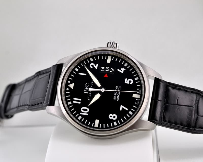 IWC Mark XVII Black Dial SS / Alligator UNWORN