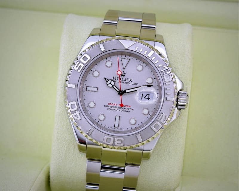 Rolex Yacht Master SS Platinum Bezel 