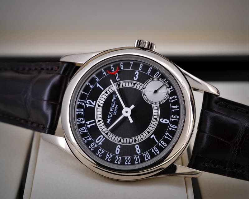 Patek Philippe Calatrava Grey Dial 18K White Gold / Deployant