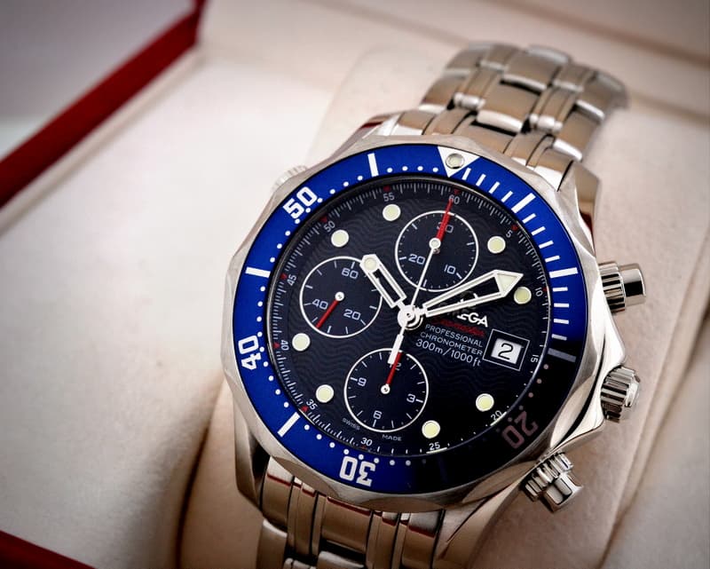 Omega Seamaster Professional Chronograph Blue Dial SS / SS