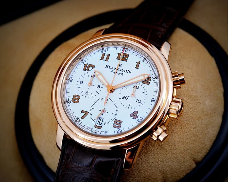 Blancpain Flyback Chronograph White Dial 18K Rose Gold Limited 