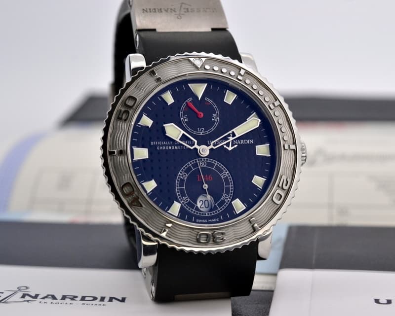 Ulysse Nardin Maxi Marine Diver Blue SS / Rubber