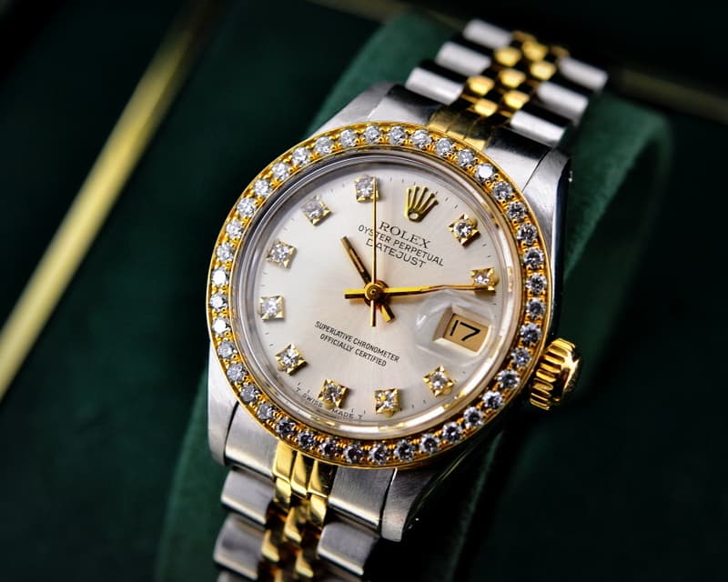 Rolex Datejust 2t Diamond Bezel
Siver Dial w/Diamond Markers