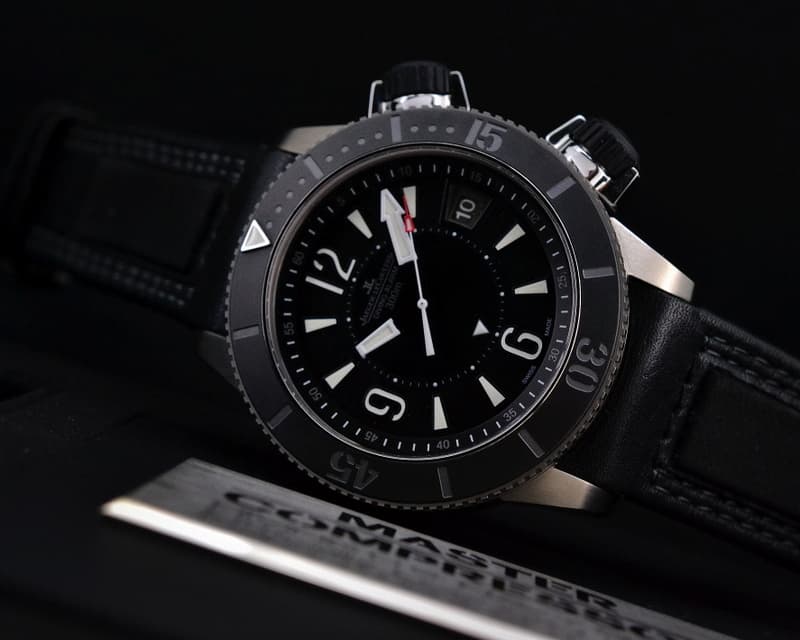 Jaeger-LeCoultre Master Compressor Diving Alarm Navy SEALS Titanium / Calfskin 