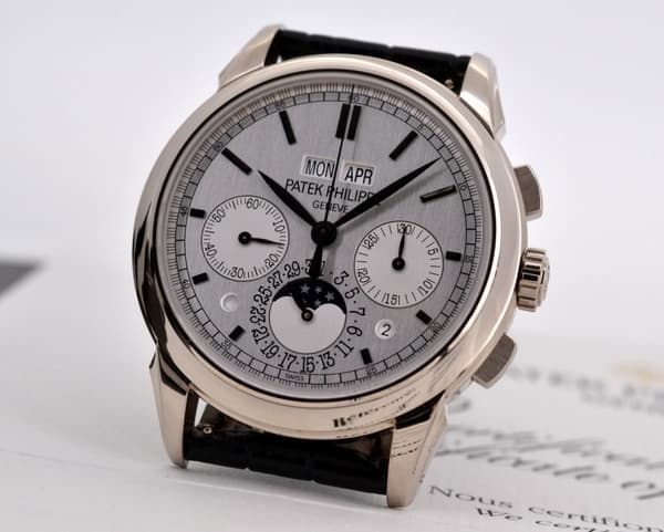 Patek Philippe Perpetual Calendar Chronograph 18K White Gold