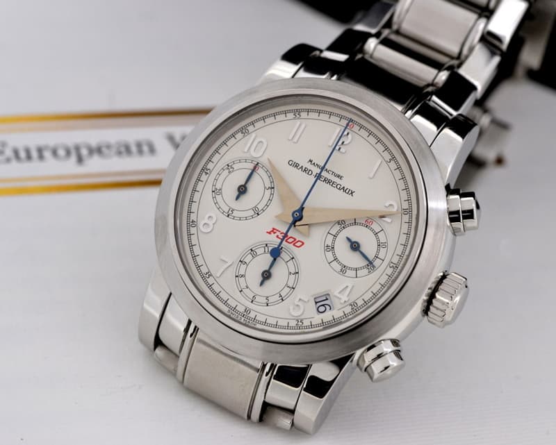 Girard Perregaux Ferrari F300 Chronograph SS Ivory Dial 