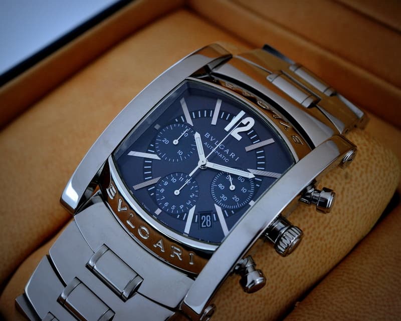 Bulgari Assioma Chronograph Blue Dial SS / SS 