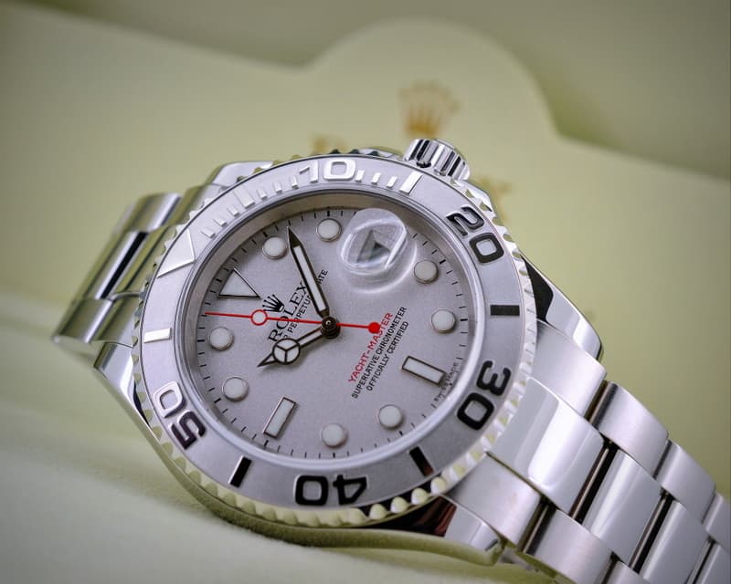 Rolex Yacht Master SS Platinum Bezel 
