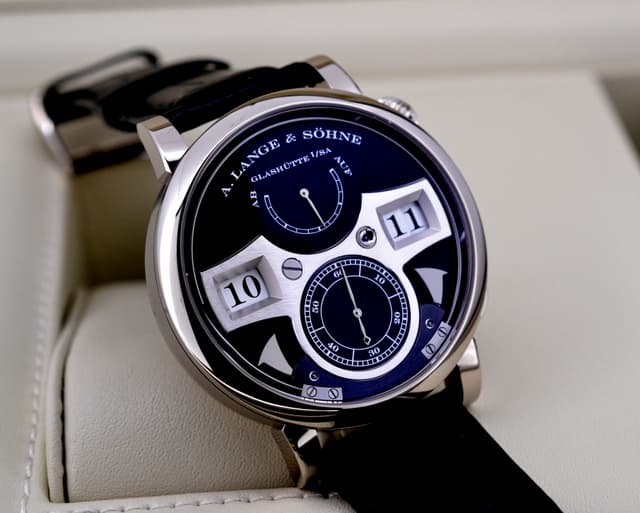 A. Lange and Sohne Zeitwerk Striking Time 18K White Gold