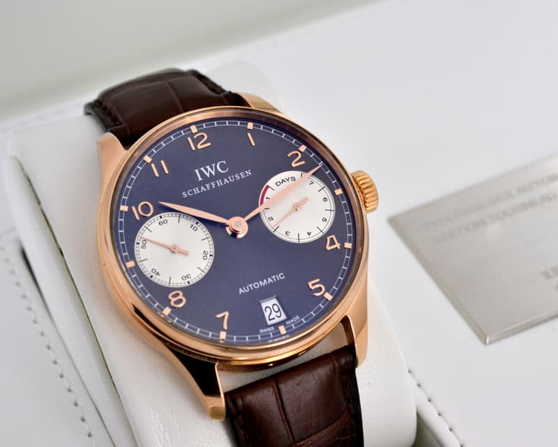 IWC Portuguese 7 Day 18K Rose Gold / TOURNEAU Limited