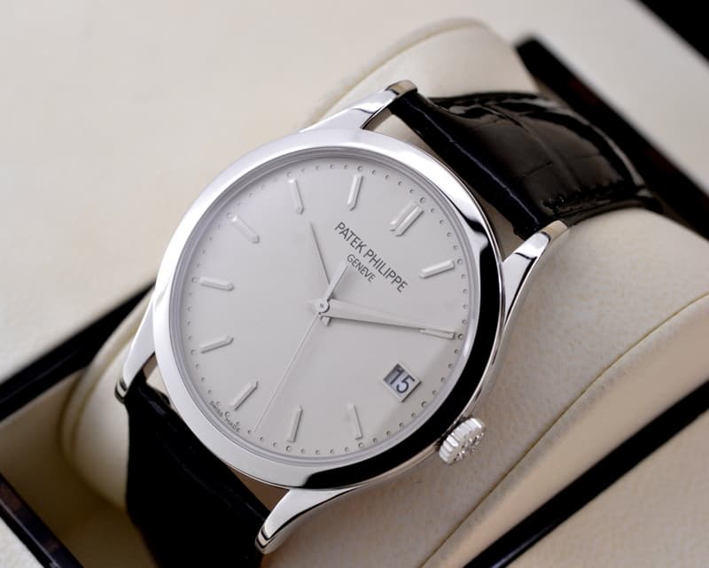 Patek Philippe Calatrava 18K White Gold Silver Dial 