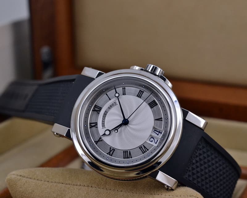 Breguet Marine Steel Big Date SS / Rubber