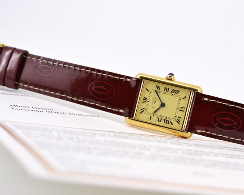 Cartier Tank Must de Cartier Vermeil