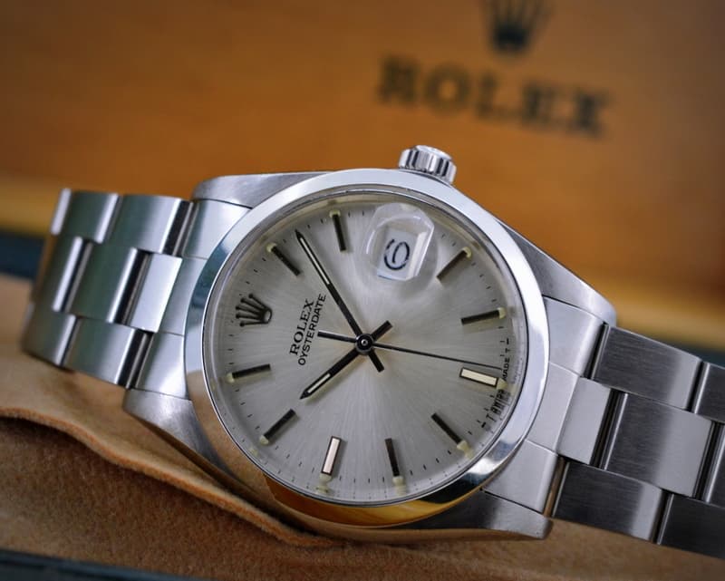 Rolex Oyster Date SS Silver Dial 
