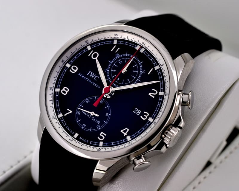 IWC IWC Portuguese Yacht Club Flyback SS Black Dial