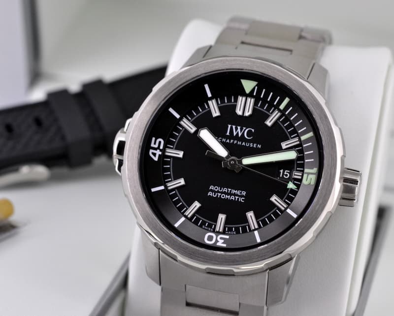 IWC Aquatimer Automatic Black Dial SS / SS