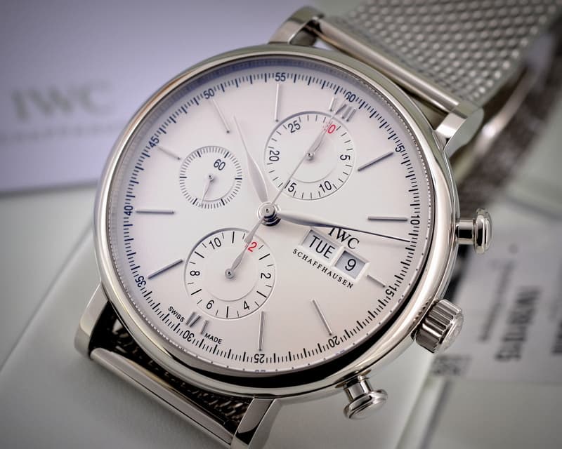 IWC Portofino Chronograph SS / SS Silver Dial 