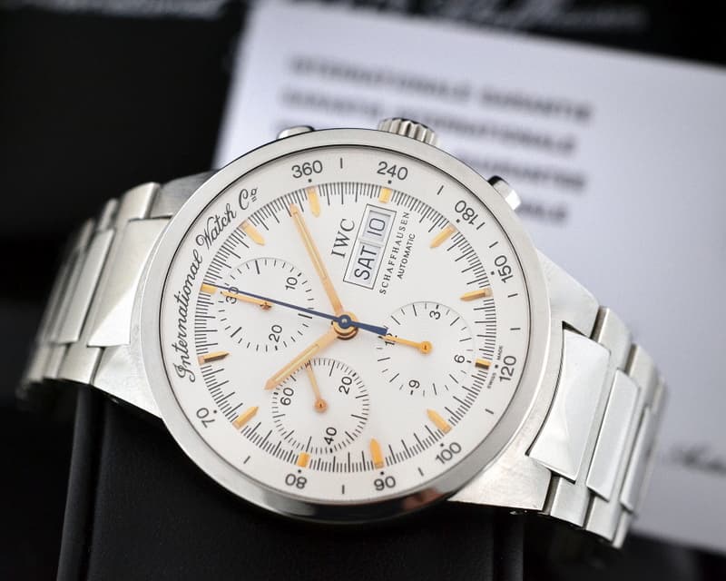 IWC GST Chronograph Silver Dial SS / SS 