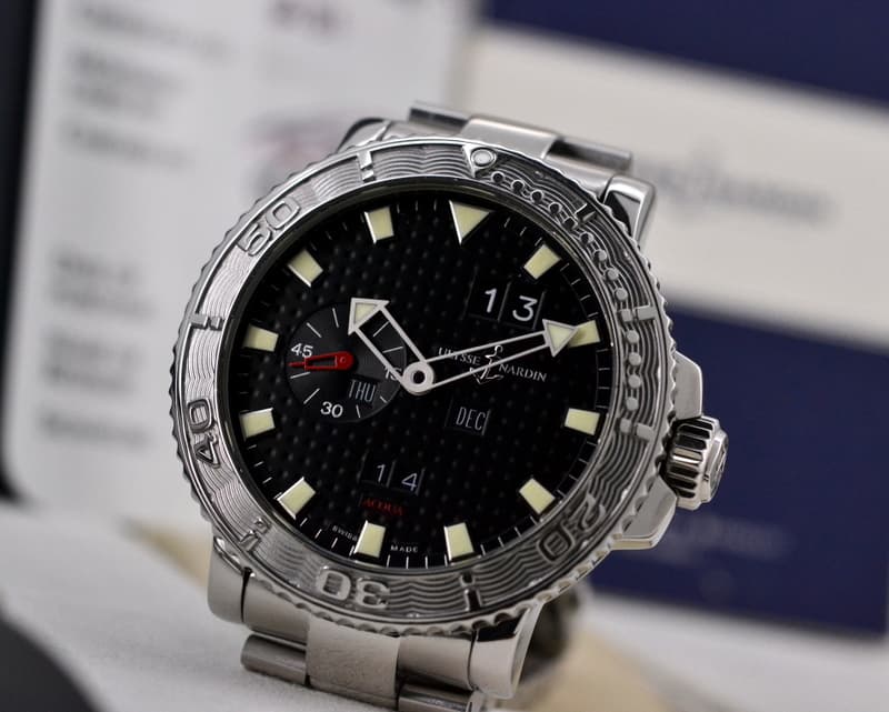 Ulysse Nardin Marine Acqua Perpetual Calendar Black SS