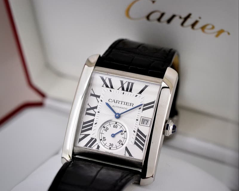 Cartier Tank MC Silver Dial SS Automatic 
