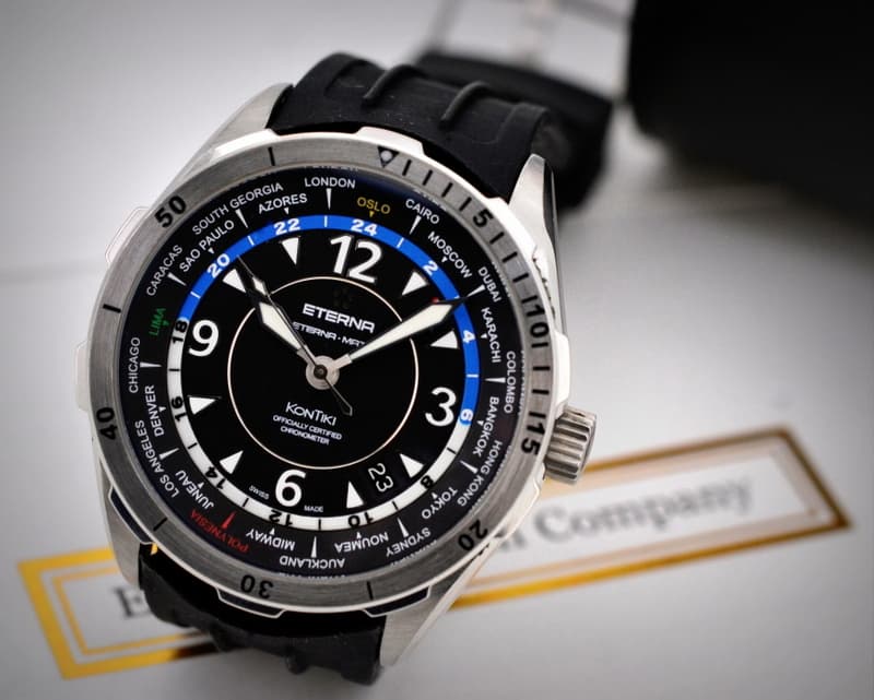 Eterna Kontiki World Timer SS