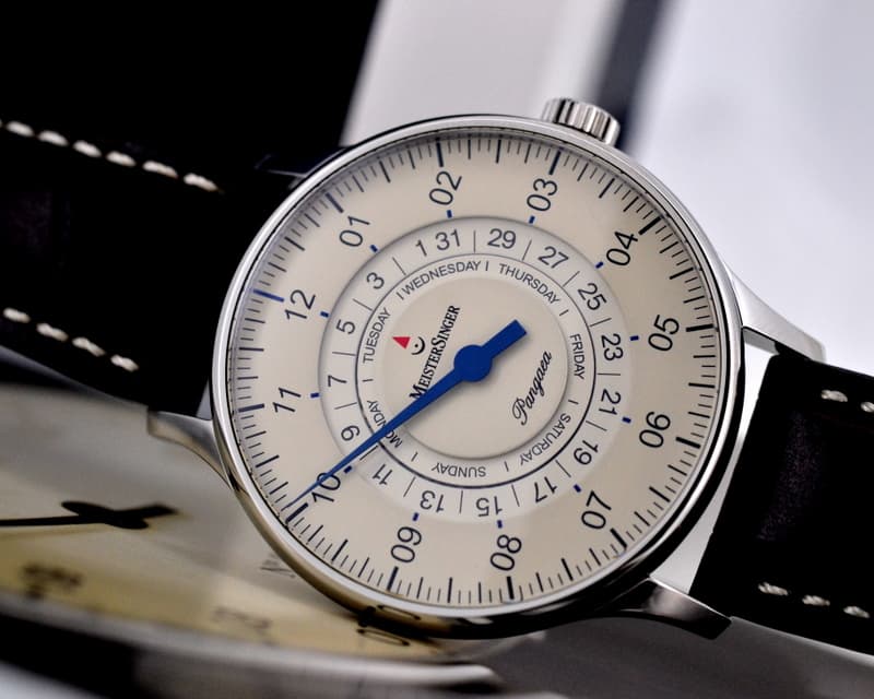 MeisterSinger Pangaea Day Date SS Ivory Dial 