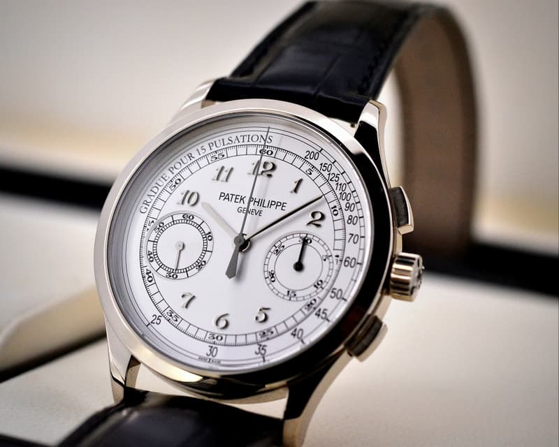Patek Philippe Chronograph 18K White Gold 