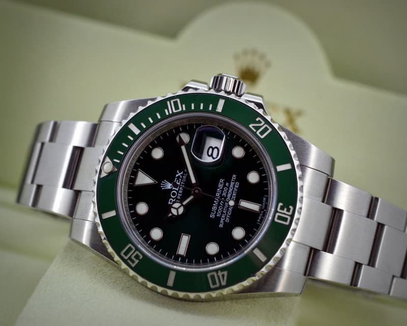 Rolex Submariner Green Ceramic Bezel Green Dial 
