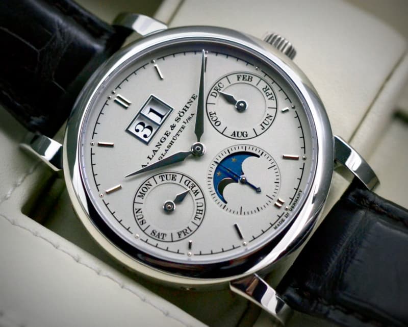 A. Lange and Sohne Saxonia Annual Calendar Platinum