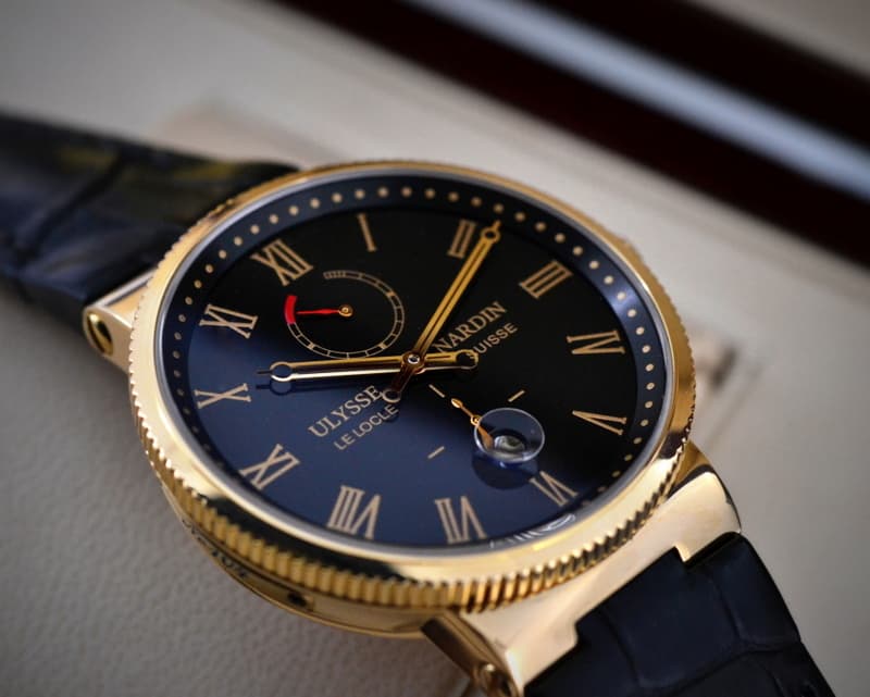 Ulysse Nardin Marine Chronometer Spasskaya Tower 18k Rose Gold 