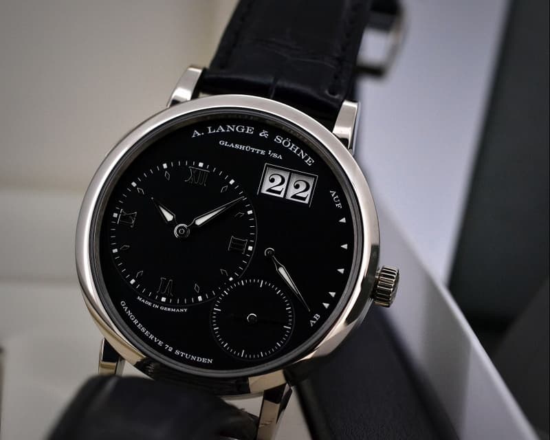 A. Lange and Sohne Grand Lange 1 Black Dial 