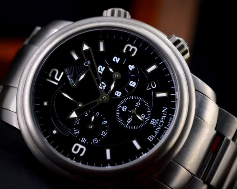 Blancpain Leman Alarm Reveil GMT Titanium