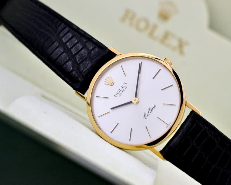 Rolex Cellini 18K Yellow Gold Silver Dial 