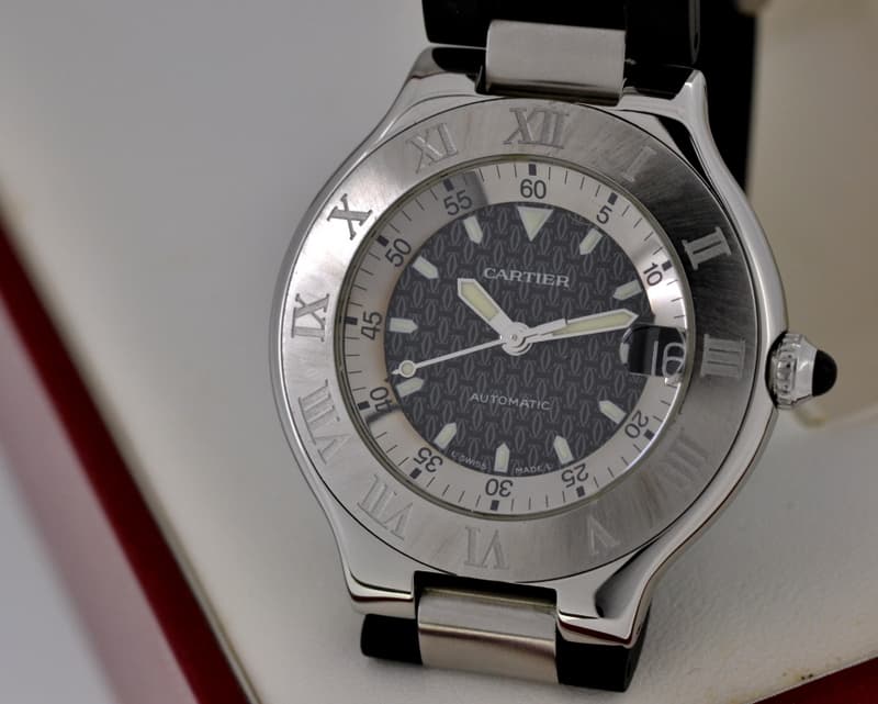 Cartier Autoscaph 21 SS / Rubber