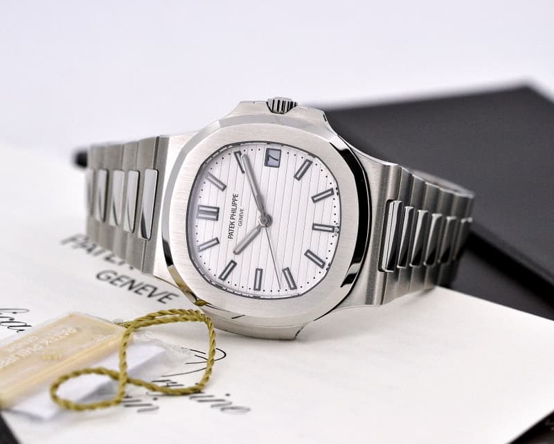 Patek Philippe Jumbo Nautilus White Dial SS / SS 