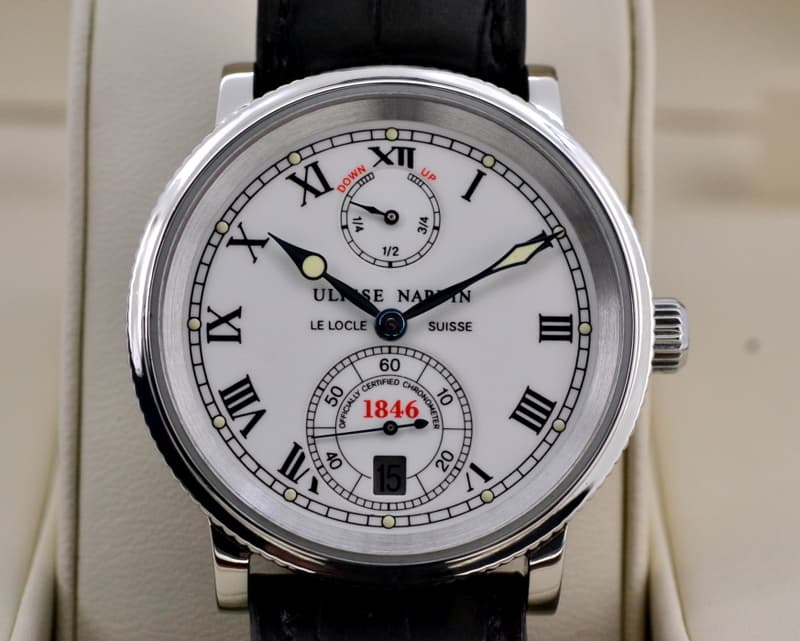 Ulysse Nardin Marine Chronometer 1846 SS White Dial 35MM